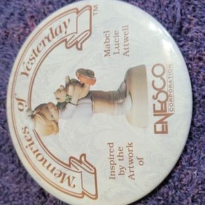 Mabel Lucie Atwell metal button